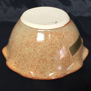 vintage artisan handmade Cagle Road Pottery cake dish baking pan donut r…